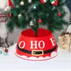 Juldekorationer Hållbart trädkrage Festlig jultomten Gnome Belt Print Holiday Indoor Decoration Xmas Ring Base