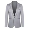 Abiti da uomo Abito da uomo in tinta unita Giacca slim fit Cappotto con bottoni Blazer Abito da sposa business-top Party per uomo Terno Masculio