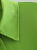 Dames blouses maxdutti blogger gras groen kleur lantaarn mouw los shirt casual blouse dames ins mode