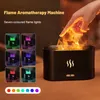 Andra hemträdgården Pelembab Parfum Pelembap Udara Ultrasonik Dengan Lampu ledde Mesin Aroma Api Warna Warni Simulasi Rumah Kecil USB 230426