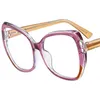 Novos óculos anti-luz azul feminino tr90 óculos ópticos inserir núcleo óculos retalhos quadro irregular ornamental