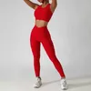 Yoga Outfit 2 Pièces Sans Couture Femmes Survêtement Yoga Ensemble Running Workout Sportswear Gym Vêtements Fitness Soutien-Gorge Taille Haute Leggings Costume De Sport P230504