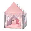 Tendas de brinquedo grandes crianças tendas tipi bebê brincar casa criança brinquedo tenda 1.35m wigwam dobrável meninas rosa princesa castelo criança decoração do quarto 231127