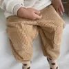 ズボン幼児の赤ちゃんの冬の服6m-3t幼児の男の子の女の子は子供のためのコルドロイパンツ長いハーラン生まれ