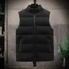 Gilets pour hommes automne et hiver vers le bas coton gilet hommes épaissi grande taille ample extérieur chaud veste maillot de corps avec col 231127