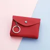 Candy Colors Key Wallets Headset Coin Påsar Lagring Dragklapp CLASP PU ID -kort Holder Purses Fahion Mini Hand Holding Small Wallet