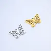 Charms 5Pcs/Lot Sweet Butterfly Stainless Steel Flying Insect Pendants Diy Bracelet Necklace Earrings Jewelry Making Accessories