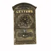 Outdoor Mail Box European Style Aluminum Crafts Hanging Bronze-coloured Decorative Mailbox