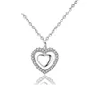 Ketens vrouwen hart sieraden sterling zilveren hanger ketting voor