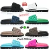 With box Designer Brand Women Man Slippers Pool Pillow Flat Comfort Mule Women Designer Slippers Fashion Slide slides Size 35-45