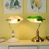 Table Lamps Office Desk Lamp LED Reading Light For Bedroom Study Desktop Fashion Antique Bronze Bedside