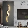 Appliques murales Simplicité minimaliste bande applique LED moderne fond décoratif lumière pour salon chambre maison luminaire Q231127