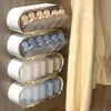 Depolama Kutuları Duvara Monte İç Giyim Kutusu Çorap Külot Organizatör 6 Hücreler Ayarlanabilir Çıkarılabilir Ev Çekmecesi ClosetVaiduryd