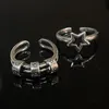 Luxury Jewelry Designer Ring Rings Around the Star Justablerings Retro Personlighet Do-It-Yourself pekfinger Öppet och Wild Combination Punk Ring Girl Par 01