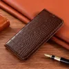 Genuine Leather Phone Case Flip Protective Cover Card Insert Realme 9i for GT2