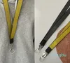 Offs cordão industrial longo chaveiro amarelo alça de náilon halter moda bagagem pingente unissex marca designer esculpida liga fivela