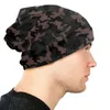 Berets Winter Warm Bonnet Homme Knit Hat Camo Carbon Fiber Print Beanie Cap Outdoor Military Army Camouflage Beanies Caps For Men Women