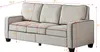 Emkk set tyg modern 3-sits soffa soffa för vardagsrum, 81 "W klädda kärleksmöbler för kompakt litet utrymme, lägenhet, sovrum, sovsal, kontor, 3 sittplats, e-beige