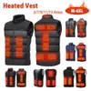 Men's Vests M-6XL Heating Jacket 5/7/9/11/13 Heated Vest Zones Electric Heated Vest Waistcoat Thermal Clothing for Hunting Outdoor Camping 231127