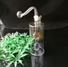 Tubi di vetro Fabbricazione di fumatori Narghilè soffiato a mano Nuova bottiglia di fumo per acqua in vetro con filtro silenzioso