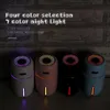 Bevochtigers Mini Anion Mist Maker 7 Colors Led Night Light Creative Aromatherapy Lawidificator draagbare luchtbevochtiger auto accessoires 230427
