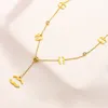 Gouden liefde hanger ketting 18K gouden kettingen choker vrouwen sieraden bruiloft cadeau ketting nieuwe stijl roestvrij staal 925 zilver ketting groothandel