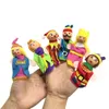 Plush dockor Finger Puppets Animals Family Education Cartoon Mermaid Hand fylld teater baby leksaker för barn gåvor 230427