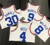 Maillots de basket-ball imprimés 2023 Patrick Ewing Carmelo Anthony John Starks Frazier Latrell Sprewell Bernard King Bill Bradley Dick Barnett Marcus Camby Earl Monroe