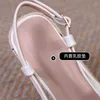 Kleed Damesschoenen Wedge 584 Mode Casual Comfortabele sandalen Elegant geweven touw Bodem Hoge Heel Woman Black Beige 115