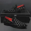 designer Men Groom shoes Wedding ceremony hairstylist Lazy shoes Shine Diamonds Luxury Flat Walking Dress Party Footwear