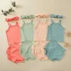 Одежда наборы Baifei Newborn Baby Summer Olde Kids 100% бамбуковые мальчики и девочки 'Tank Bodysuit Organic Cotton Plain Short