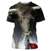 Męskie koszulki Summer hiszpańscy Bull Fighghting T-shirty 3D Print Streetwear Men Mężczyzn Kobiety Koszulka Koszulka Krótkie Krótkie Tleje Koszulki dla dzieci Tops