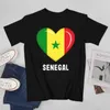 Magliette da uomo più design bandiera senegal senegalese maschi maglietta maglietta maglietta da donna o scollo da donna abbigliamento cotone