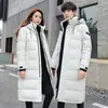 Męskie okopy płaszcze Yapu Winter Korean Mens Długie z kaptury biała kaczka w dół kurtka Mężczyzna Ładunek Solid Trench Płaszcz Pole luźne grube wiatrówki S-3XL 231127