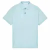 Polo casual da uomo T-shirt di marca di moda Polo estiva da uomo con bavero business casual T-shirt polo da uomo comoda tinta unita a maniche corte con bottoni Topstoney 1807#