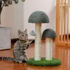 Arbre à chat en forme de cactus avec hamac, style champignon, arbre à chats, poteau à gratter en sisal entièrement enveloppé pour chats, chaton, escalade, livraison rapide