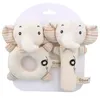 Rattles Mobiles born Baby Rabbit Bear Grab Ability Training Toys Infant Stroller Bed Hanging Bell Plush Dolls 230427