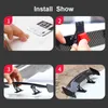 Car Universal Mini Spoiler Tail Wing Carbon Fiber Look Mini Modified Tail Wings Model Auto Styling Decoration Car Accessories