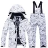 Skiing Suits Ski Wear Boy Girl Winter Ski Suit Thicken Warm Children Ski Jacket and Pants Waterproof Snow Ski Equipment Snowboard Jacket 231127