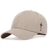 Bonés de bola unisex simples cruz gota de água bordado bonés de beisebol primavera e outono ao ar livre ajustável chapéu casual chapéu protetor solar 231127