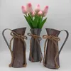 Vases Functional And Decorative Rustic Vase Metal Milk Jug Style For Flowers Wide Application Flower