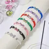 Keten Zwarte Vlinder Mode Armband Klassiek Wit Gevlochten Touw Handgemaakte Armbanden voor Vrouwen Mannen Verstelbare Sieraden 231124