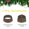 Christmas Decorations Tree Collar Handmade Artificial Rattan Wicker Stand Basket Base Cover For Holiday Decoration
