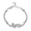 Link Bracelets Rhinestone Infinity Bracelet Men ' S Women Jewelry 8 Number Pendant Charm Couple For Lover Friend