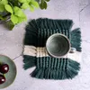 Bordmattor Gerring Pure Cotton Braid Coffee Doily Drink Pad El Place Mat Modern Home Decoration Bar