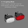 Cykelbelysning cykelljusuppsättning bakre ridning LED -bakljus USB -uppladdningsbar varning Front Light Riding Headlight Portable Cycling Lamp P230427