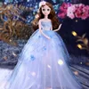 Puppen 13 BJD Kleidung Fullset 60cm Prinzessin Zwinkernde Augen Hochzeitskleid Langer Rock Schuhe Kugelgelenk Spielzeug für Mädchen 230427