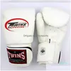 Équipement de protection 10 12 14 oz Gants de boxe en cuir PU Muay Thai Guantes de Boxeo Fight MMA Sandbag Gant d'entraînement pour hommes femmes enfants Otunm