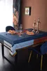 Home American retro redonda toalha de mesa com borla