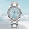 41mm designer de luxo mens relógio automático relógios de diamante completo aço inoxidável resistente à água luminosa dia / data Montre de luxe dhgate relógios